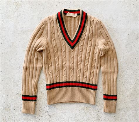 red gucci sweater|Gucci sweater vintage.